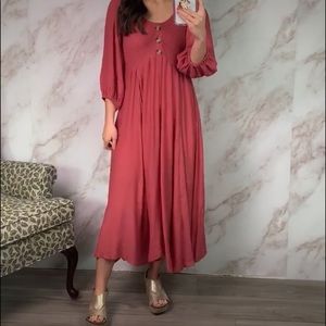 Boho style midi dress